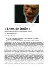 « Livres de famille »