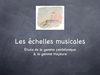 échelles musicales