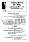 le secteur du livre 2005-2006 : quelques chiffres clés – mars 2007