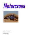 Werkstuk Motorcross van Mischa