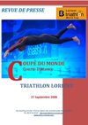 Revue de presse Coupe du Monde Triathlon Lorient 2008