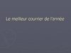 Le meilleur courrier de l'année