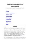EL DISCURSO DEL METODO
