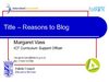reasons to blog