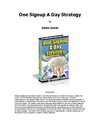 One Sign Up a Day Strategy