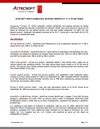 Aztecsoft Financial Results Q2 09