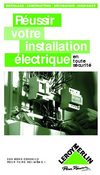 Bricolage - conseils installation de l'electricite