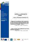 Appel à projet 2009 FSE