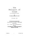 The Religion Of Islam 