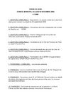 Ordre du jour du conseil municipal de Palavas du jeudi 20 novembre à 17H
