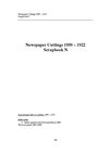 Newspaper cuttings 1909-1922