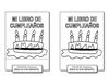 Librito de cumpleaños para el aula de 4 años