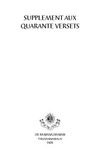 Supplément aux quarante versets