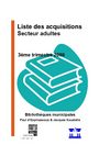 liste des nouveautés 3eme trimestre 2008