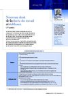  Le nouveau droit de la durée du travail en tableaux (1ère partie)