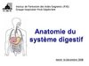 Anatomie de l'appareil digestif