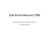 Etat de la France en 1788