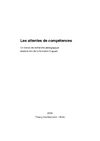 Pédagogie : les attentes de compétences