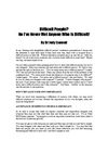 Dealing With Difficult People Acceptance