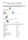 Through the Monsoon (by Tokio Hotel). Student's worksheet.