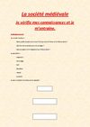 5ème - La société médiévale - Je vérifie mes connaissances et je m'entraine - I-II-III-IV-V-VI