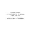 Informe del Sistema Educativo en Navarra, curso 2006/2007
