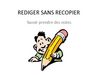 Savoir prendre des notes