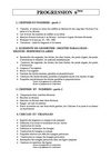 Progression 6ème