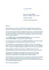 Lettre à Monsieur le Principal du collège de Boulogne sur Gesse