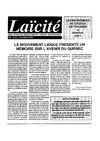 Laïcité Vol 15 no 1 (1995)