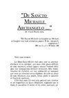 DE SANCTO MICHAELE ARCHANGELO de Claire Panier-Alix