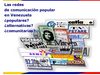 Las redes de comunicación p en Venezuela ¿populares? ¿alternativas? ¿comunitarias?