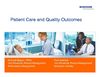Patient Care and Quality Outcomes
