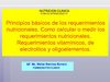 Requerimientos nutricionales