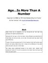 Age...is More Than a Number - Excerpt
