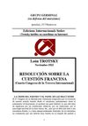 Trotsky: Resolución sobre la cuestión francesa
