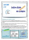 Lettre d'info vie scolaire n°12, avril 2009