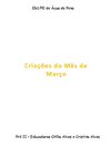Criações do Mês de Março
