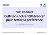 Noël en Alsace – Cultivons notre différence pour rester la préférence