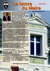 Lettre du Maire Avril 2009