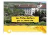 Fiches métiers 3DP6
