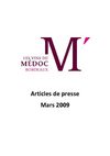 Articles de presse MEDOC mars09