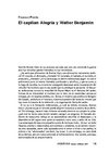 Francisco Pereña. El capitan Alegría y Walter Benjamin