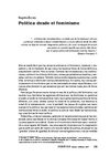 Zavala Begoña. Política desde el feminismo