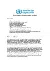 SWINE FLU - FAQ from WHO - World Health Organization