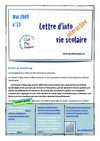Lettre d'info vie scolaire n°13, mai 2009