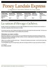 Poney Landais Expres N°3 - Association Nationale du Poney Landais