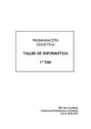 Programación didáctica "Taller Informática" 1º ESO