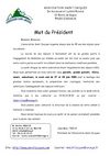 Le mot du président
