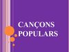 Cançons populars